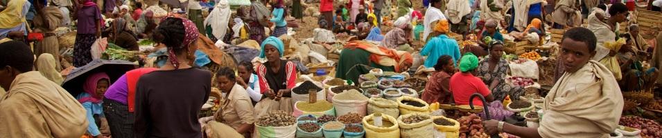 Busy Ethiopian Market